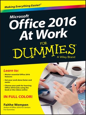 cover image of Office 2016 at Work For Dummies